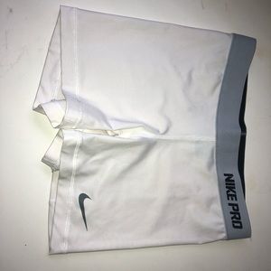 White Nike Pro Spandex